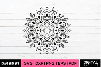 Mandala SVG, Mandala DXF EPS  PNG