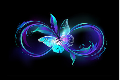 Infinity with magic butterfly