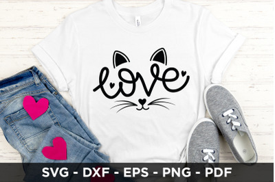 Love SVG | Cat SVG | Cat SVG Cut File