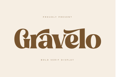 Gravelo - Bold Serif Display