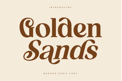 Golden Sands - Modern Serif Font