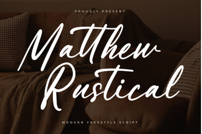 Matthew Rustical - Modern Freestyle Script