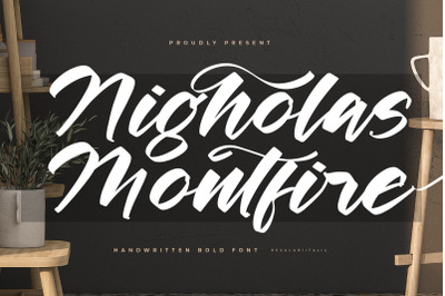 Nigholas Montfire - Handwritten Bold Font