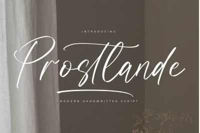 Prostlande - Modern Handwritten Script