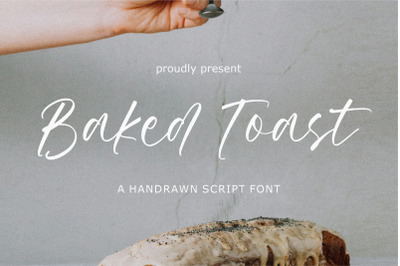 Baked Toast Handdrawn Script Font