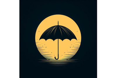 4 Black umbrella
