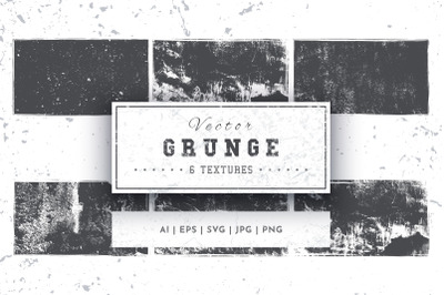 6 Grunge Textures. Dirty Background.