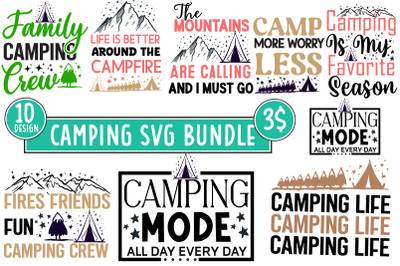 Camping SVG Bundle&2C;Camping Sublimation PNG&2C;Camping SVG Cut File