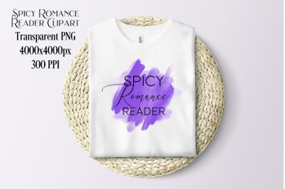 Spicy Romance Reader - Book Sublimation / Clipart