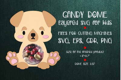 Labrador Puppy | Candy Dome Template | Sucker Holder | Paper Craft Des