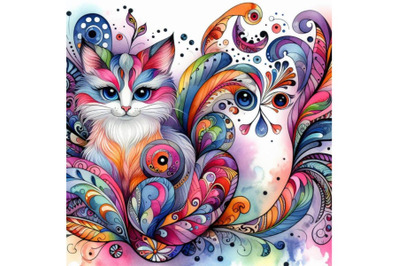 4 Beautiful decorative cat