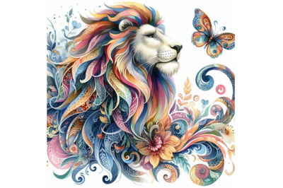 4 Beautiful decorative Lion