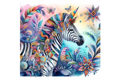 4 Beautiful decorative Zebra