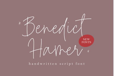 Benedict Hamer Handwritten Script Font