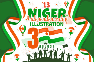 13 Niger Independence Day Illustration