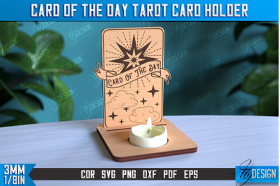 Card of the Day Tarot Card Holder | Mystical Symbols Design