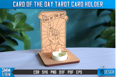 Card of the Day Tarot Card Holder | Mystical Symbols Design