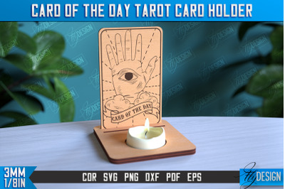 Card of the Day Tarot Card Holder | Mystical Symbols Design