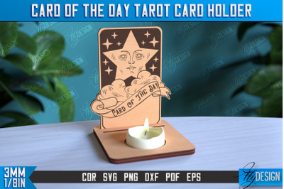 Card of the Day Tarot Card Holder | Mystical Symbols Design