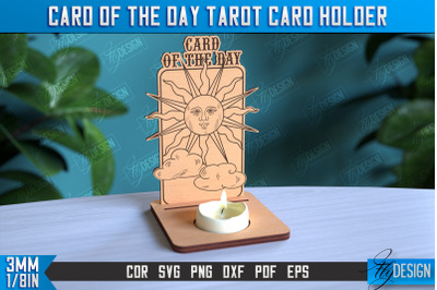 Card of the Day Tarot Card Holder | Mystical Symbols Design