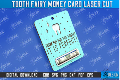 Tooth Fairy Money Card | Childs Greeting Cards | Money Holder | CNC