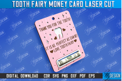 Tooth Fairy Money Card | Childs Greeting Cards | Money Holder | CNC
