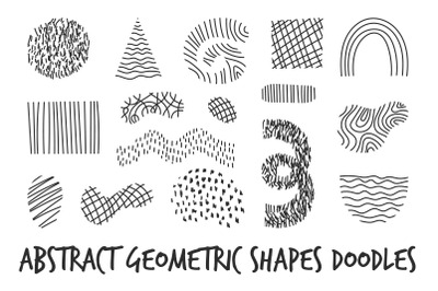 Abstract Geometric Shapes Doodles &amp;amp; Lines PNG Clipart