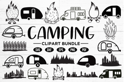 Camping Clipart Bundle | 20 Designs