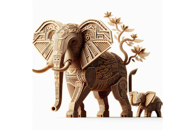 4 Animal tribal  elephant