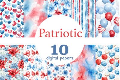 Patriotic Paper | 4Th Of July Pattern Bundle