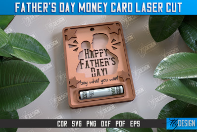 Fathers Day Money Card | Greeting Cards | Money Holder | CNC File