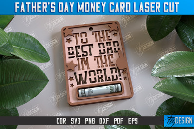 Fathers Day Money Card | Greeting Cards | Money Holder | CNC File