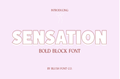 SENSATION Bold Sans Display Font