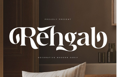 Rehgal - Decorative Modern Serif