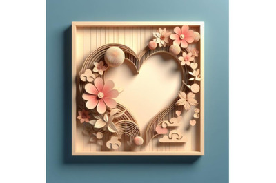 4 Valentines Background, Heart wood, Valentine day love