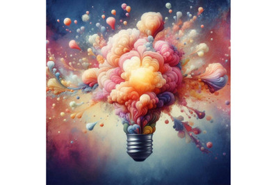 4 The brain inside the light bulb and inside the light bulb were fille