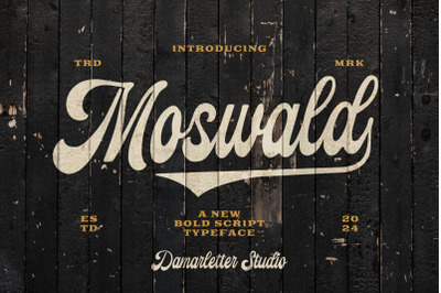 Moswald Script Typeface