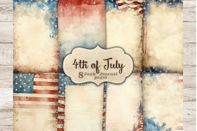 4th of July Ephemera | Independence Day Scrapbook Paper