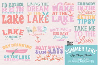 Summer Lake SVG Bundle