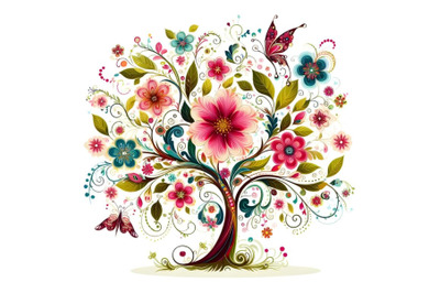 Beautiful Floral Tree