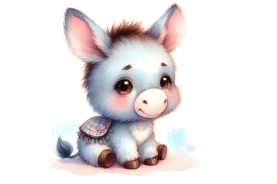 a cute donkey