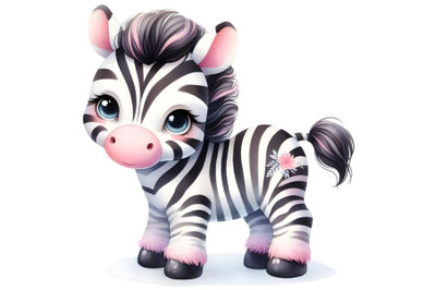 Abstract  a cute zebra