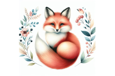 bundle of Beautiful decorative fox