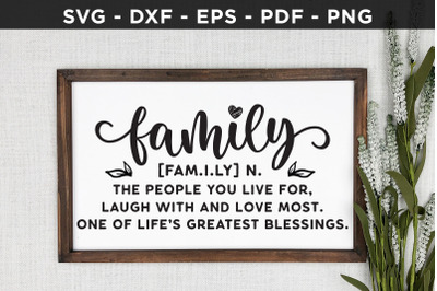 Family Sign SVG | Family SVG | Home SVG