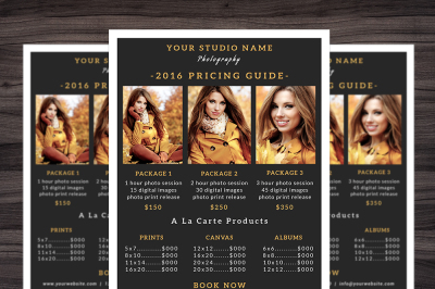 Photography Pricing Guide Template