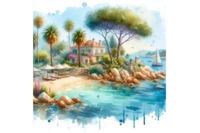 bundle of Summer island. Summer vacation island