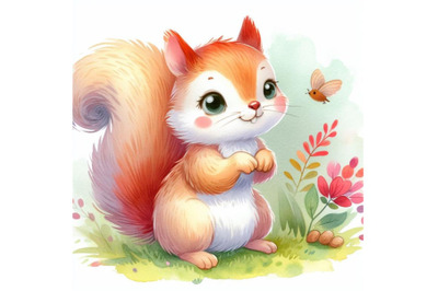 bundle of cartoon a squirrel