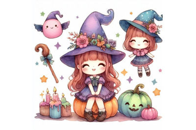 bundle of a little cute witch