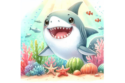 bundle of The shark cartoon