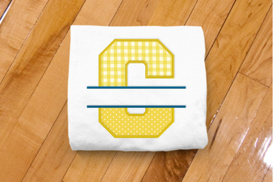 Varsity Letter C Split | Applique Embroidery